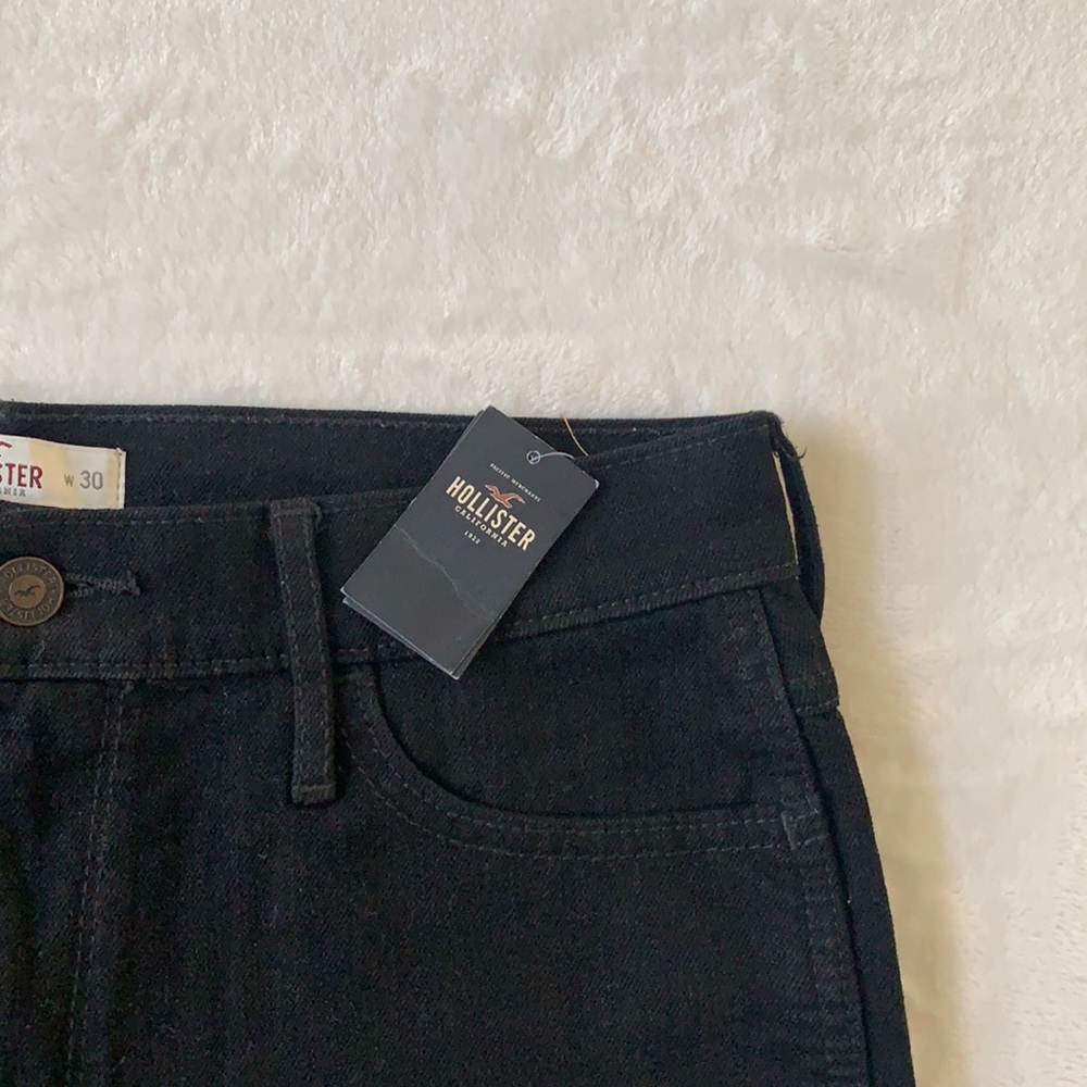 Hollister Black High Rise Denim Shorts - Picture 3 of 5